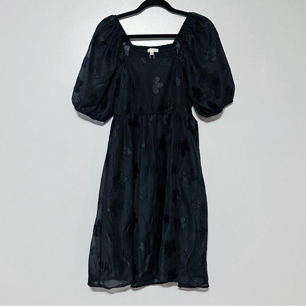 NWT Baltic Born Elegant Black Floral Dress - Picture 4 of 11